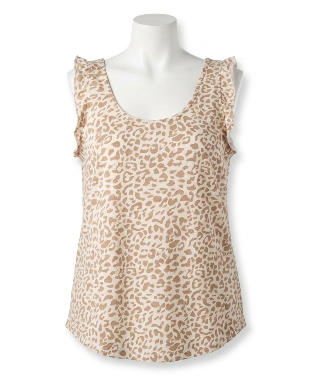 NEW POL following a dream tank in taupe leopard
